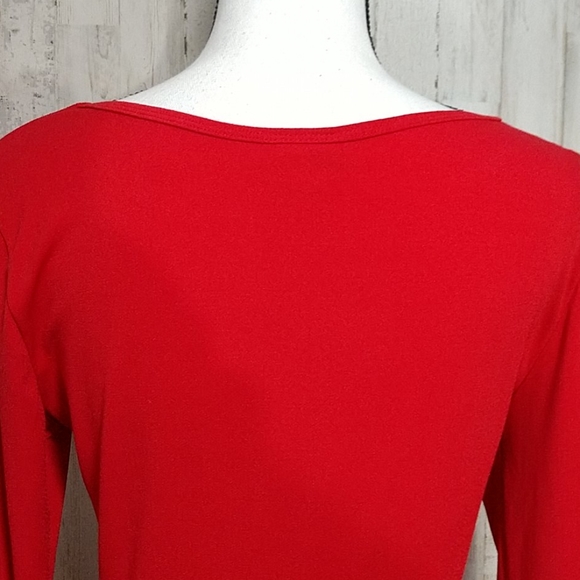 NWT LuLaRoe Red Georgia Tiered Skirt Dress - Picture 4 of 12